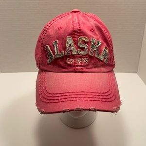 Women’s Pink distressed baseball cap